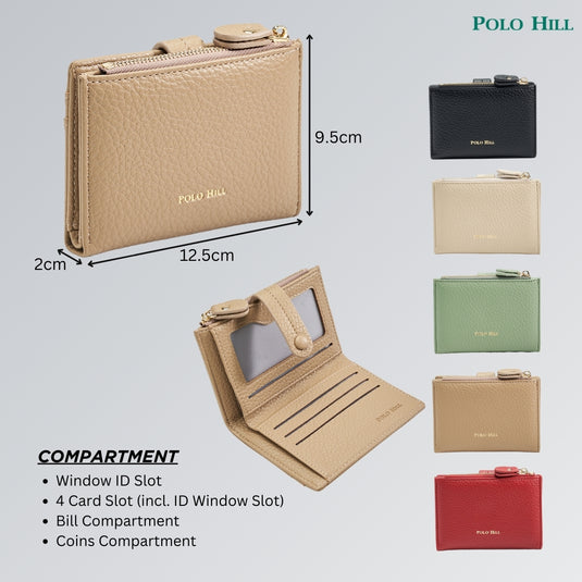 Ladies Bi-Fold Short Wallet