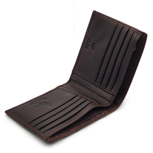 Genuine Leather RFID Blocking Bifold Wallet with Gift Box - Basic