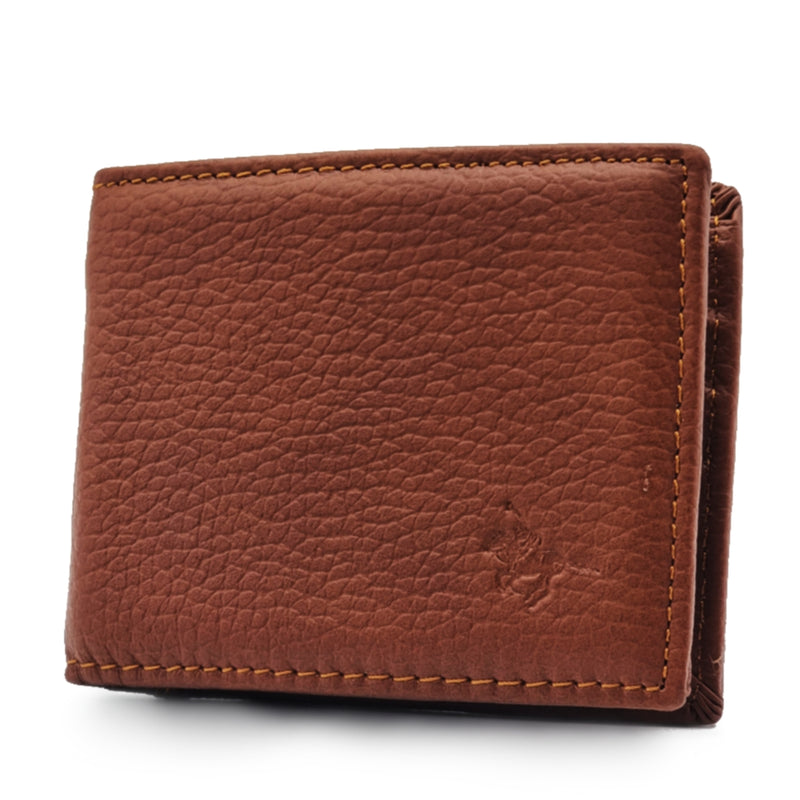 Load image into Gallery viewer, Mens Short Genuine Leather BiFold Wallet