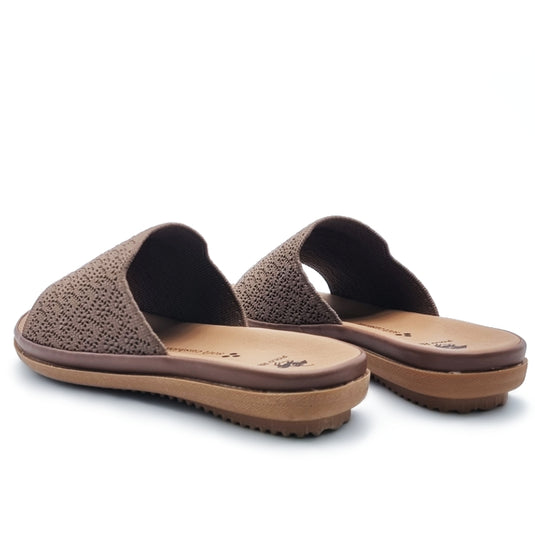 Single Textile Band Slide Sandals