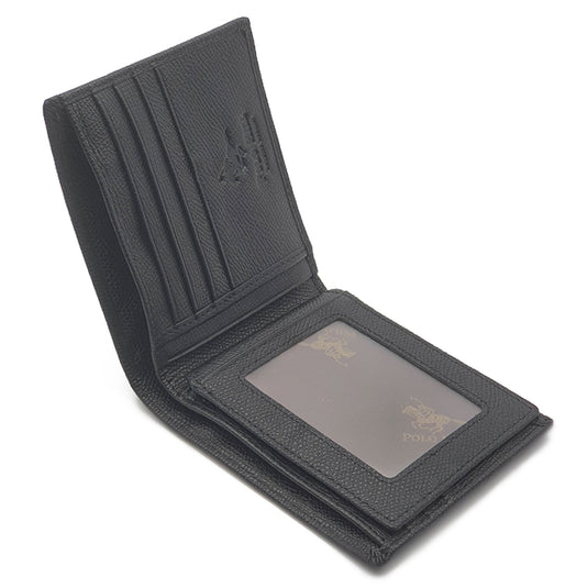 Genuine Leather RFID Blocking Business Bifold Wallet with Gift Box - ID Windows