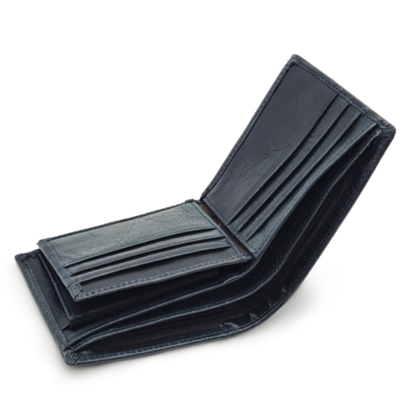 Load image into Gallery viewer, Mens Short Genuine Leather BiFold Wallet