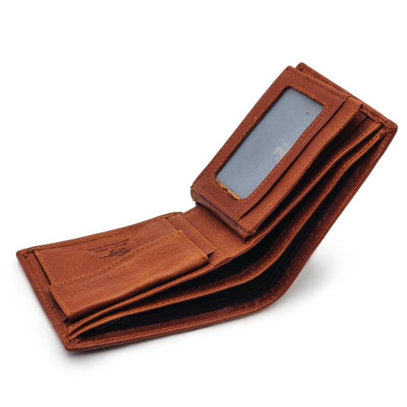 Load image into Gallery viewer, Mens Short Genuine Leather BiFold Wallet