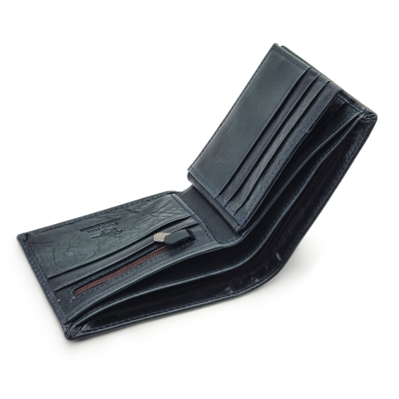 Load image into Gallery viewer, Mens Short Genuine Leather BiFold Wallet