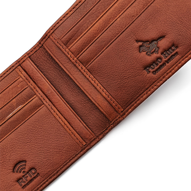 Load image into Gallery viewer, Genuine Leather RFID Blocking Bifold Wallet with Gift Box - Basic