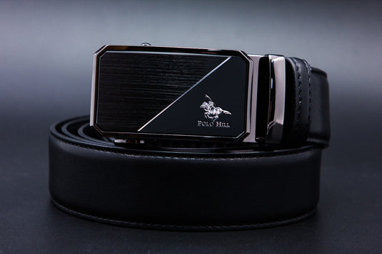 Premium Series Faux Leather Automatic Buckle 140cm Belt Gift Box
