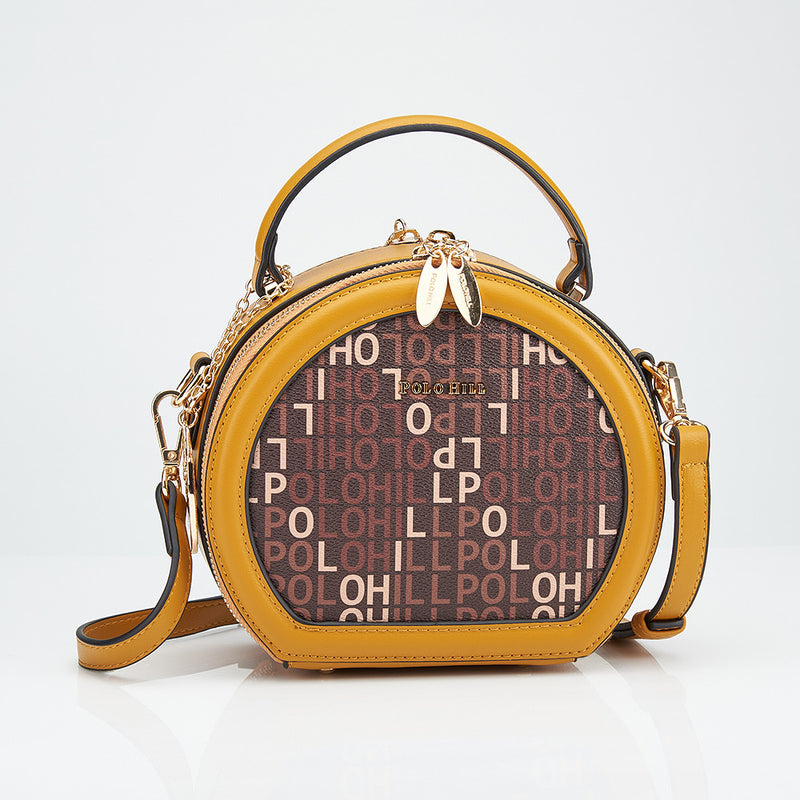 Load image into Gallery viewer, Monogram Semi Circle Crossbody Sling Bag
