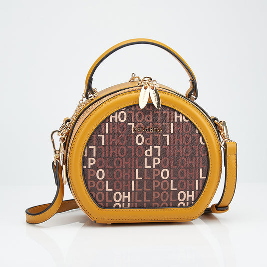 Monogram Semi Circle Crossbody Sling Bag