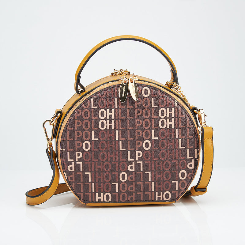 Load image into Gallery viewer, Monogram Semi Circle Crossbody Sling Bag
