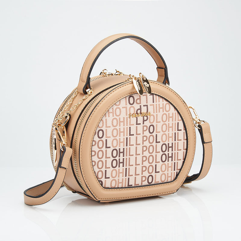 Load image into Gallery viewer, Monogram Semi Circle Crossbody Sling Bag
