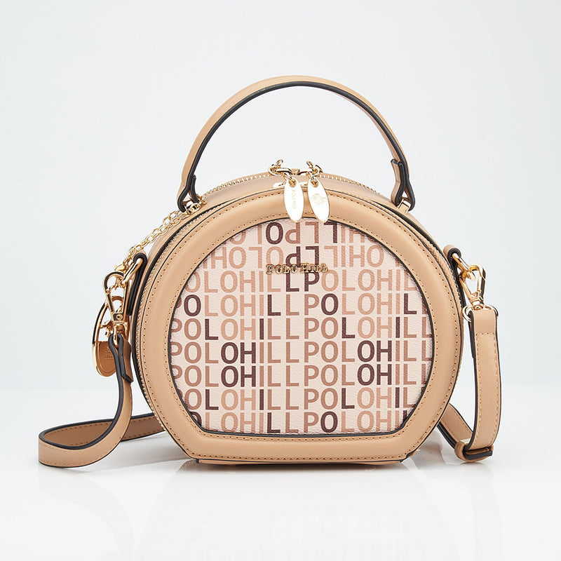 Load image into Gallery viewer, Monogram Semi Circle Crossbody Sling Bag
