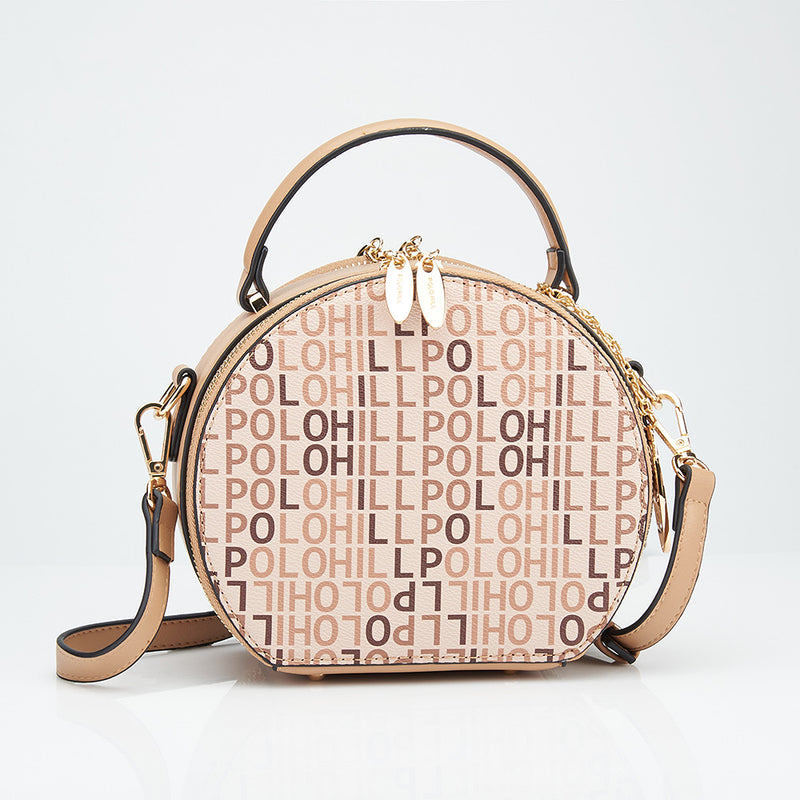 Load image into Gallery viewer, Monogram Semi Circle Crossbody Sling Bag
