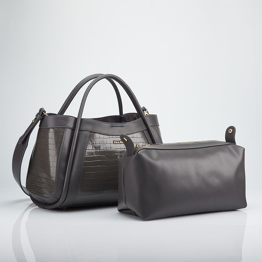 Vista Wide 2-in-1 Handbag with Removable Pouch Bag