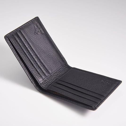 Mens Fortune Gift Box 2-in-1 Bundle Set RFID Protected Top Grain Leather Wallet Automatic Belt