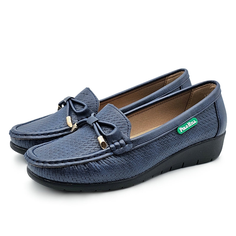 Load image into Gallery viewer, Wedge Bow Knot Loafers
