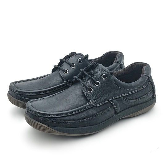 Genuine Leather Lace Up Comfort Shoes