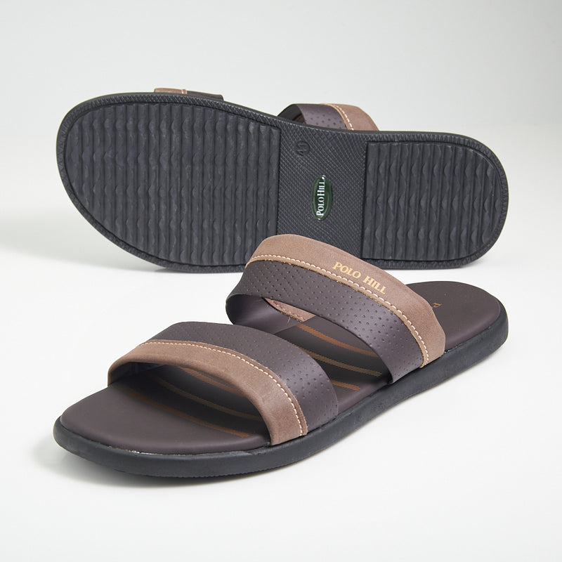 Load image into Gallery viewer, POLO HILL Men Casual Two Band Slide Sandals
