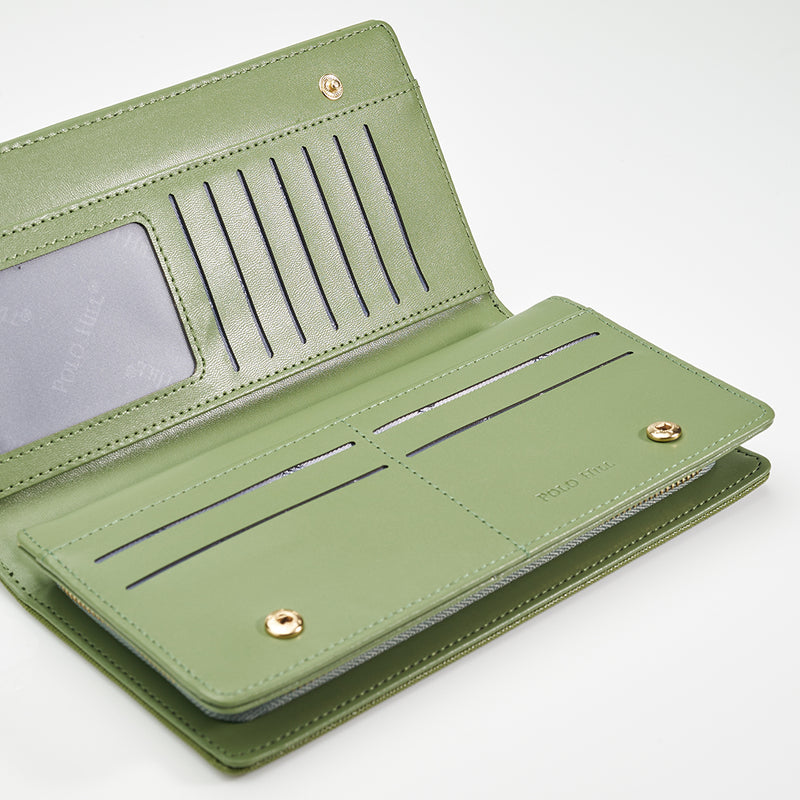 Load image into Gallery viewer, Ladies Long Bi-Fold Purse
