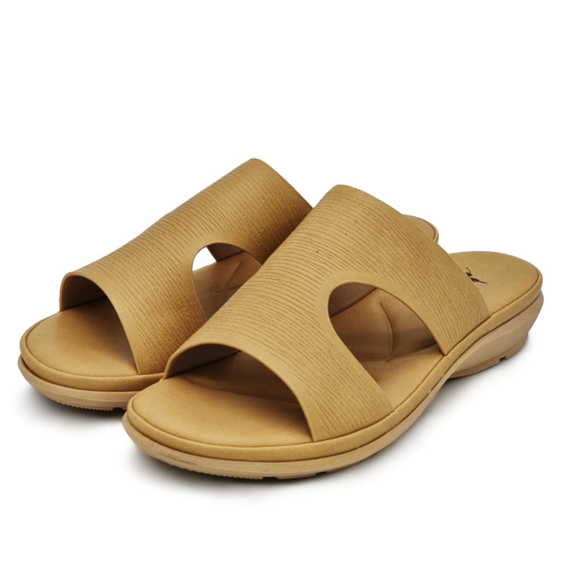 Load image into Gallery viewer, Solid Colour Cut Out Band Flat Sandals
