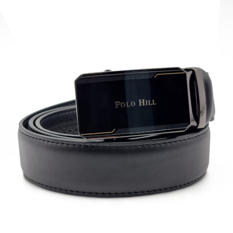 Load image into Gallery viewer, Automatic Glossy Buckle Leather Belt
