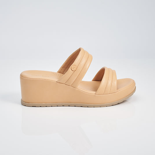 Ladies Two Band Wedges Sandal