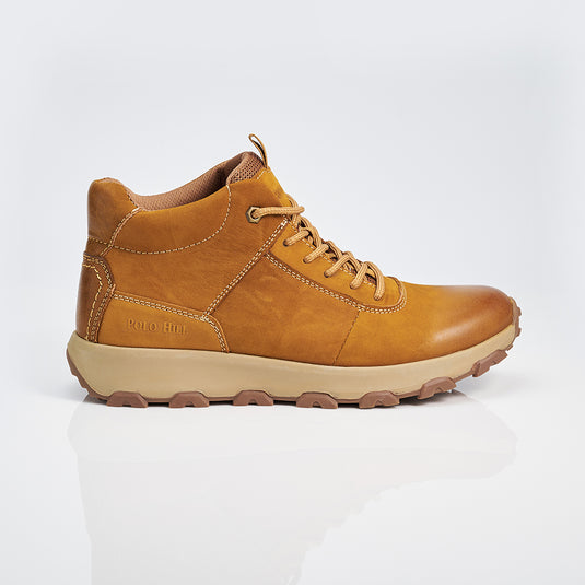 Men Genuine Leather Lace-Ups Boots