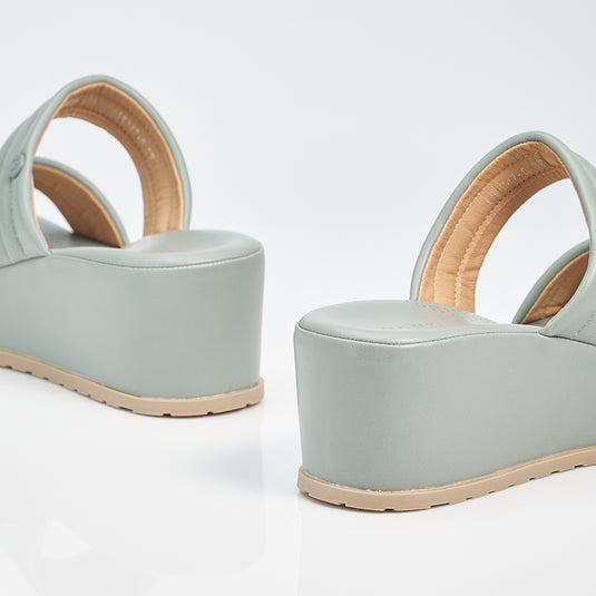 Ladies Two Band Wedges Sandal