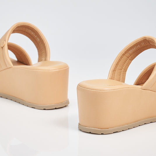 Ladies Two Band Wedges Sandal