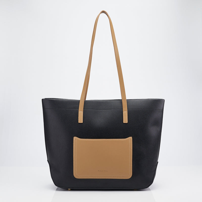 Load image into Gallery viewer, Faux Shoulder Tote Bag
