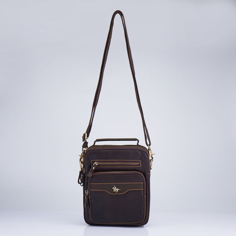 Load image into Gallery viewer, Genuine Leather Crossbody Sling Bag
