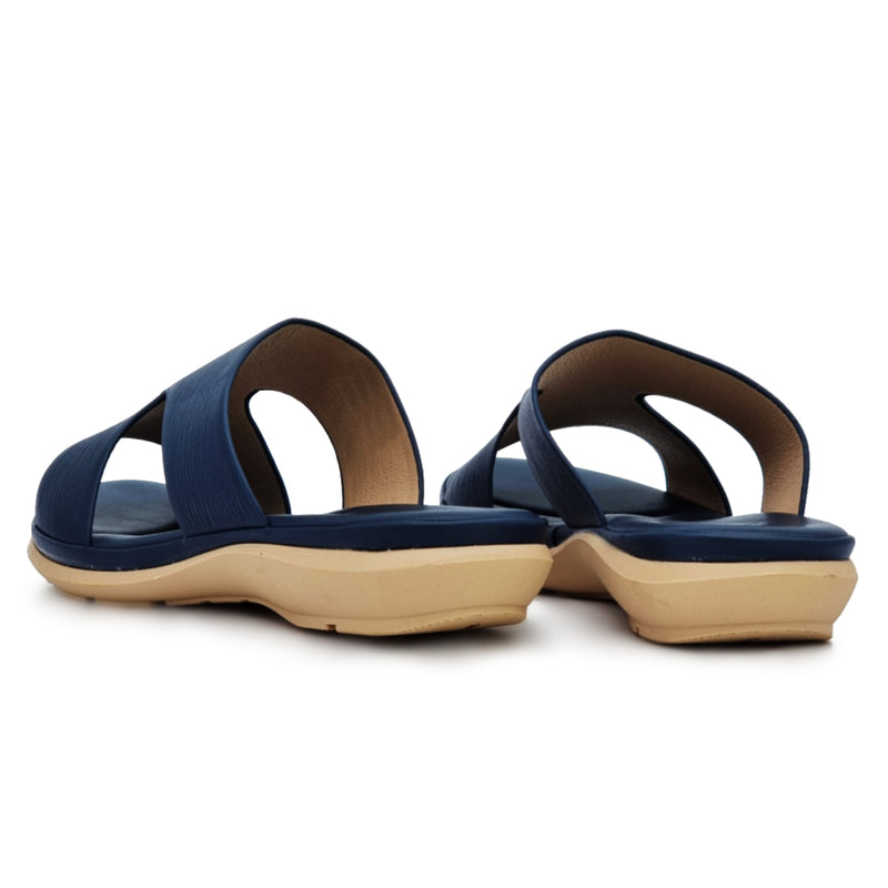 Load image into Gallery viewer, Solid Colour Cut Out Band Flat Sandals
