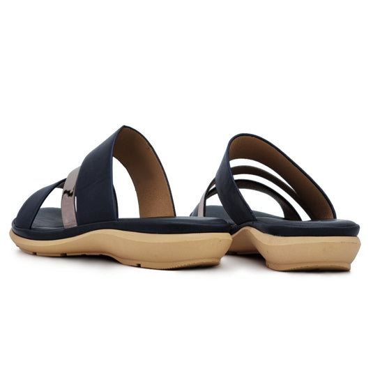 Contrasted Strap Sandals