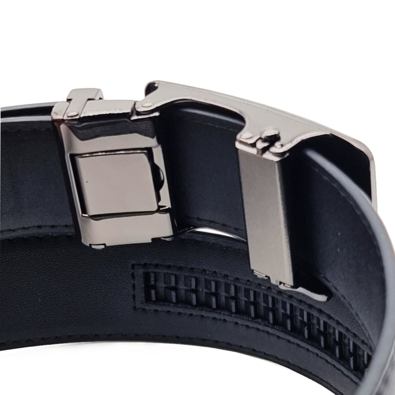 Load image into Gallery viewer, Automatic Glossy Buckle Leather Belt
