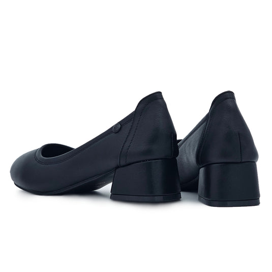 Round Toe Slip On Heels