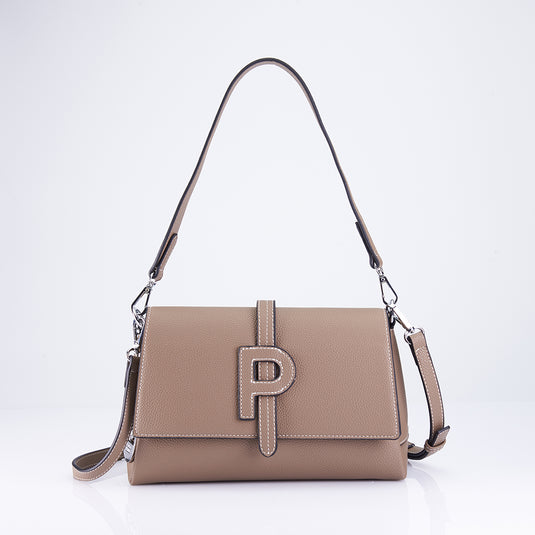 P Flap Satchel Sling Bag