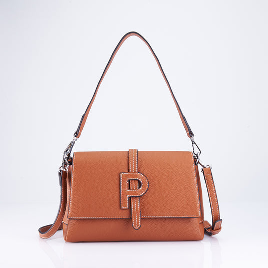 P Flap Satchel Sling Bag