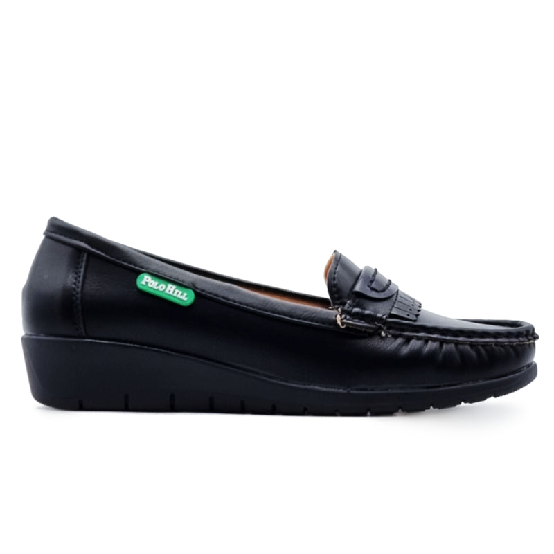 Load image into Gallery viewer, Slip On Kiltie Wedge Loafers Shoes
