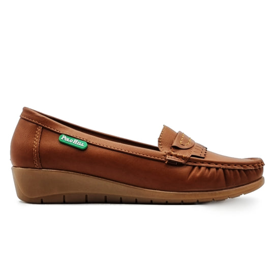 Slip On Kiltie Wedge Loafers Shoes