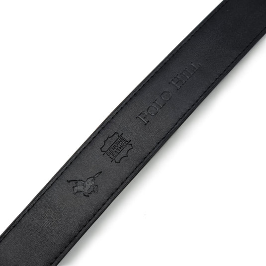 Automatic Glossy Buckle Leather Belt