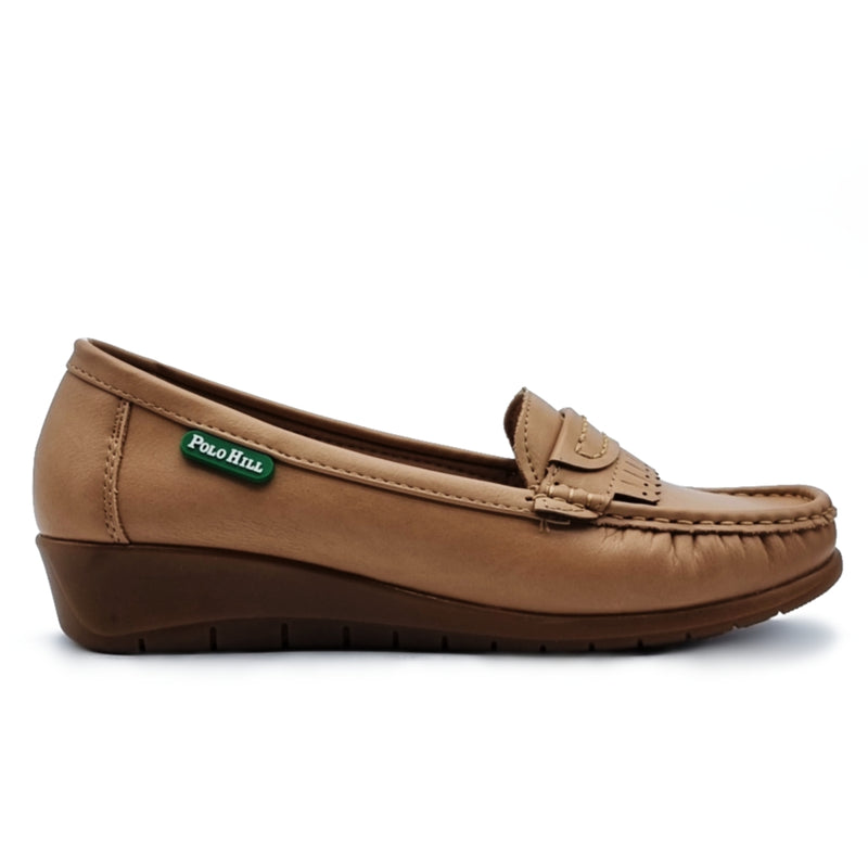 Load image into Gallery viewer, Slip On Kiltie Wedge Loafers Shoes
