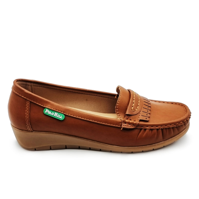 Load image into Gallery viewer, Slip On Kiltie Wedge Loafers Shoes
