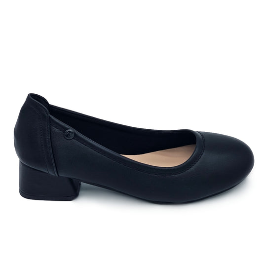 Round Toe Slip On Heels