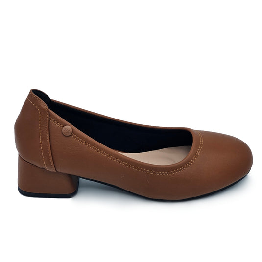 Round Toe Slip On Heels