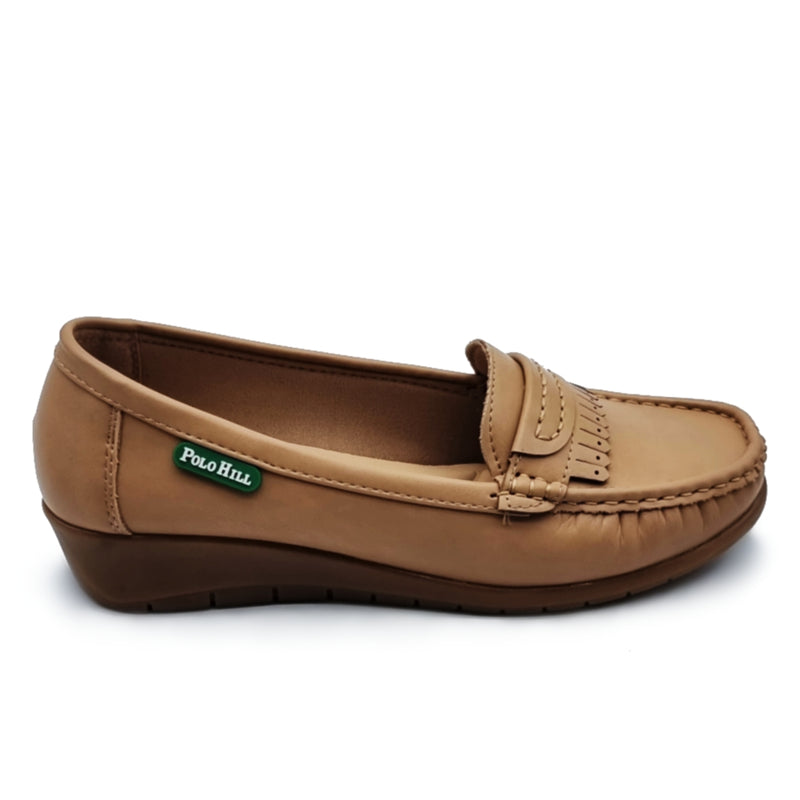 Load image into Gallery viewer, Slip On Kiltie Wedge Loafers Shoes
