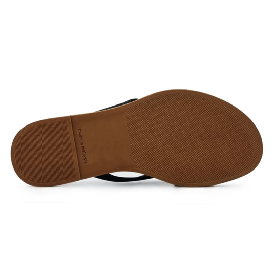 Buckle Strap Toe Post Slide Flat Sandals