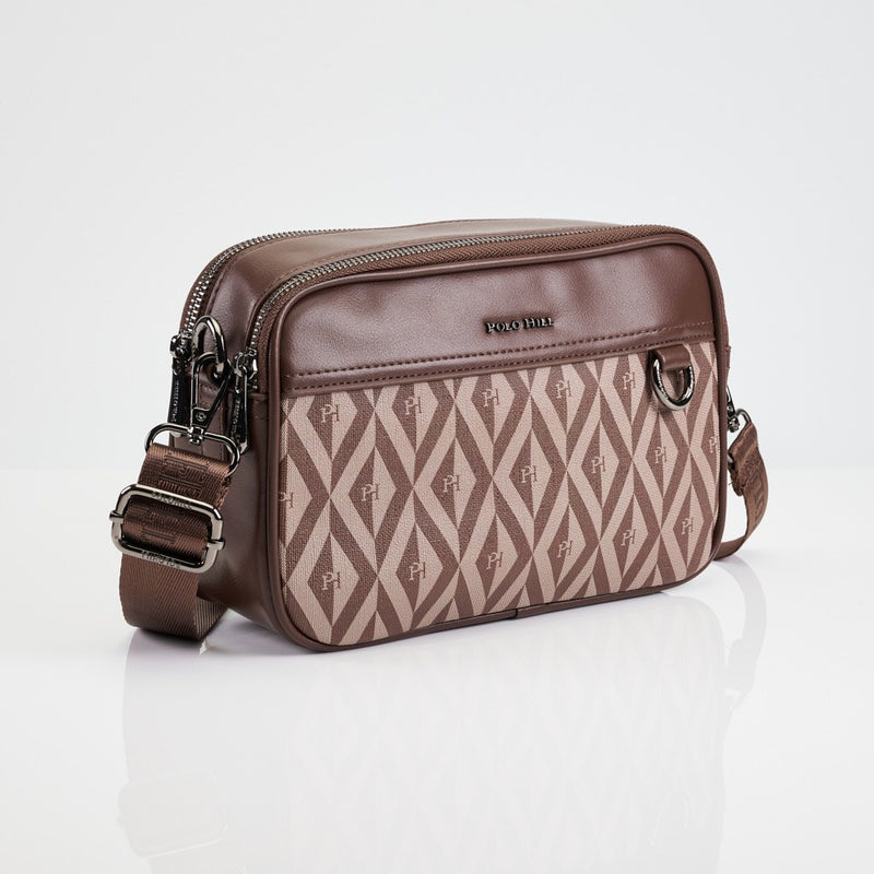 Load image into Gallery viewer, POLO HILL Ladies Phimond Monogram Crossbody Sling Bag PHC-HB2363
