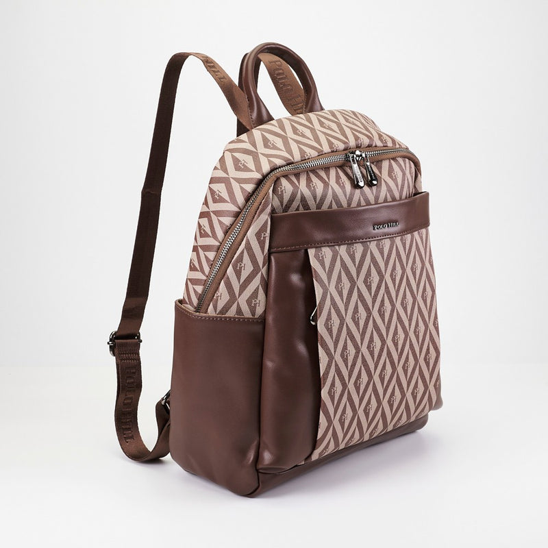 Load image into Gallery viewer, POLO HILL Ladies PHimond Monogram Backpack PHB-HB2362
