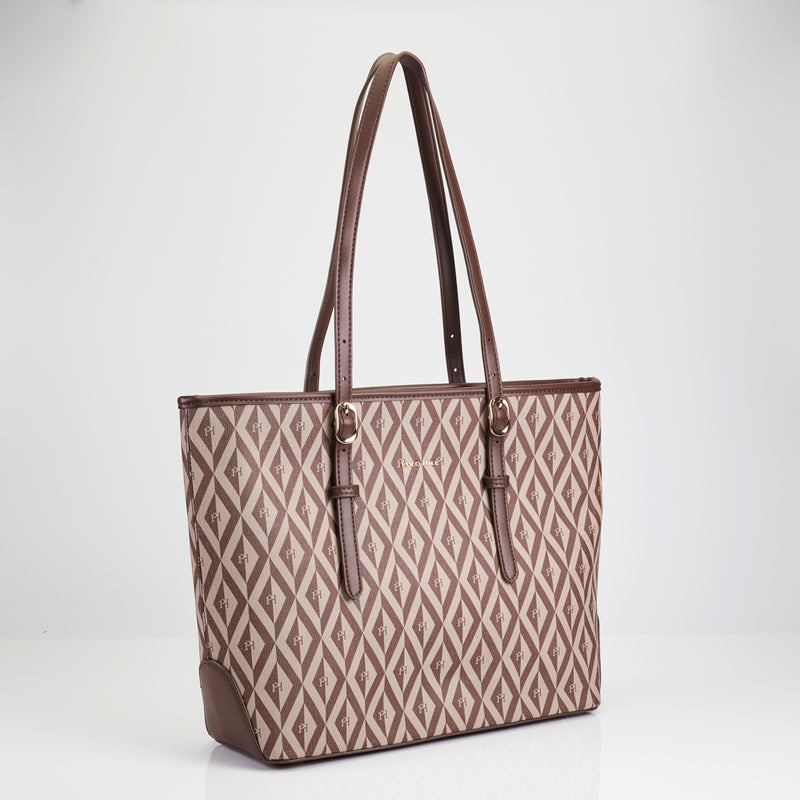 Load image into Gallery viewer, Ladies PHimond Monogram Shoulder Tote Bag

