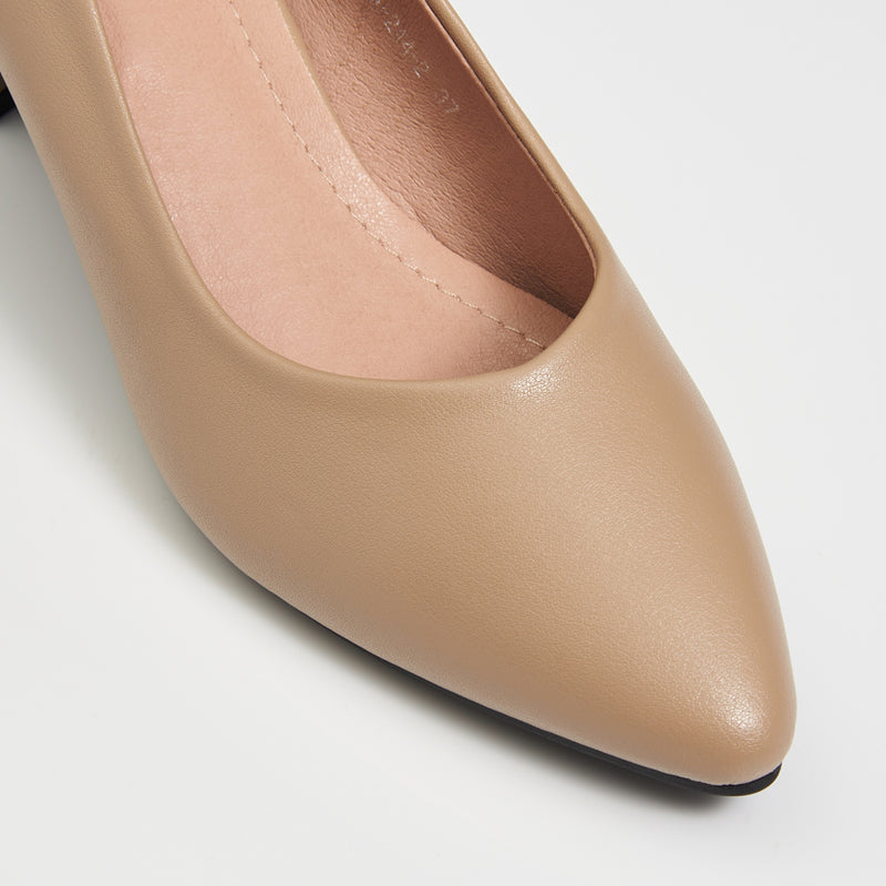 Load image into Gallery viewer, Mid Block Heels Pointed Court Shoes
