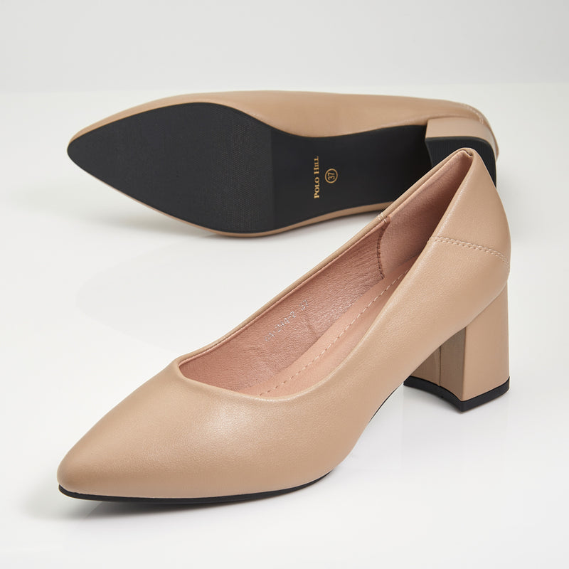 Load image into Gallery viewer, Mid Block Heels Pointed Court Shoes

